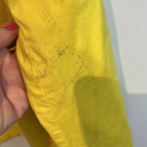 Free People yellow “V” neck mini dress size M/L - Picture 12 of 12